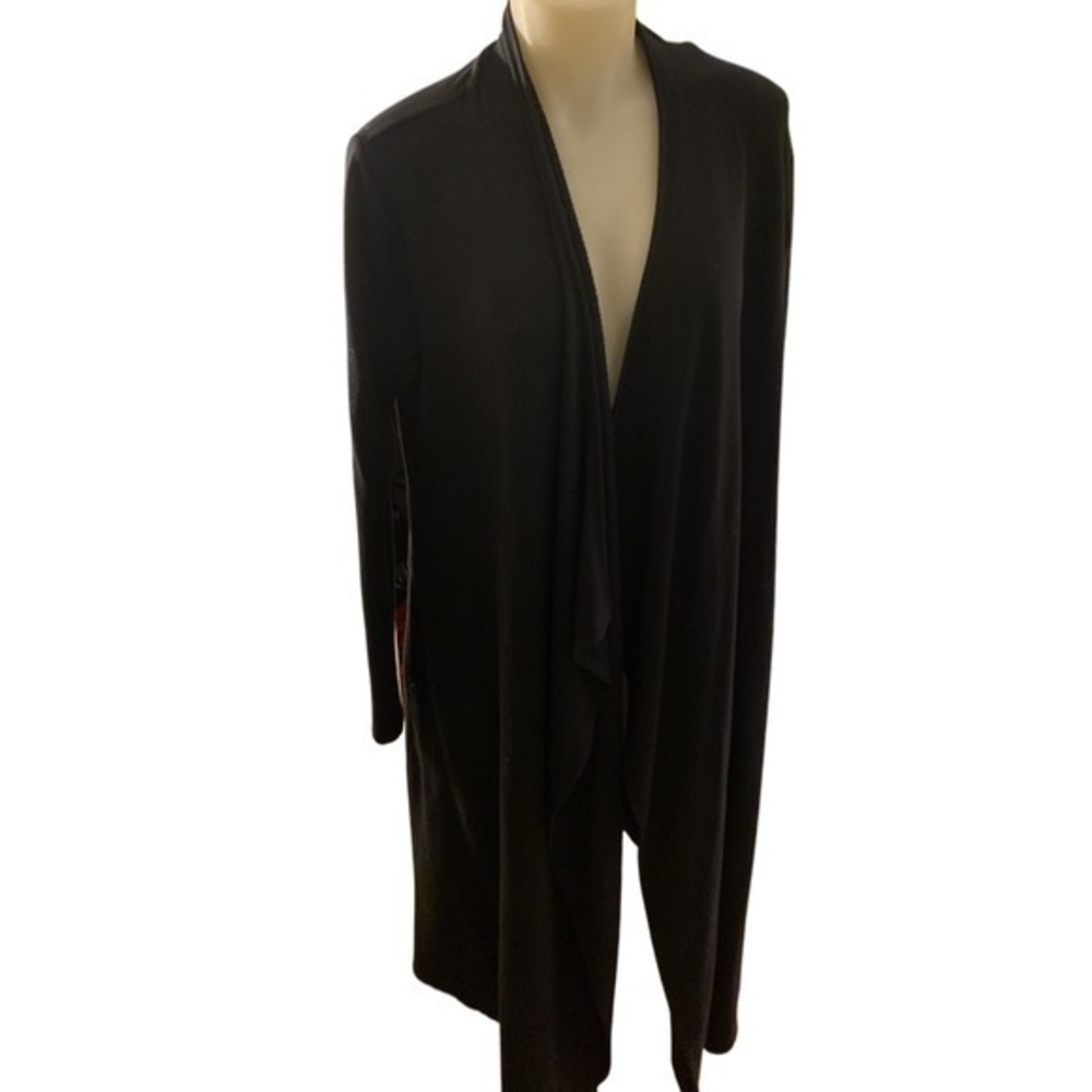 Soma Cozy Wrap Sweater -XS black, modal spandex